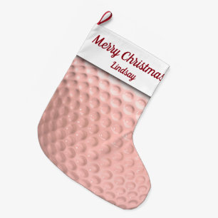 Grande Chaussette De Noël Pink Golf Ball Sport