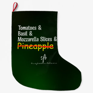 Grande Chaussette De Noël Pizza Margherita W/O Ananas