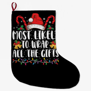 Grande Chaussette De Noël Plus susceptible d'envelopper tous les cadeaux de 