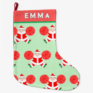 Grande Chaussette De Noël Pom-pom girl personnalisée