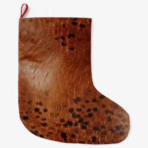Grande Chaussette De Noël Poster de animal Brown