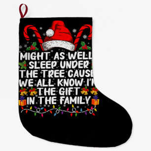 Grande Chaussette De Noël Pourrait Aussi Dormir Sous Le Cadeau De Noël Arbre