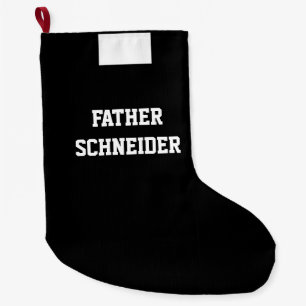 Grande Chaussette De Noël Prêtre Clergé Deacon catholique Religieux