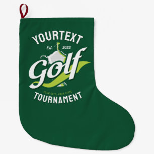 Grande Chaussette De Noël Pro Golfer NAME Golf Trophée Tournoi de golf