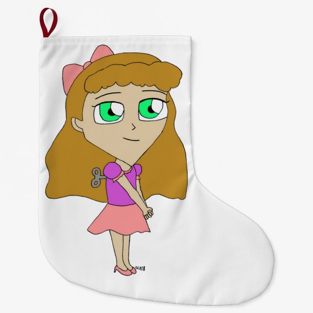 Grande Chaussette De Noël remuer chibi (Devant)