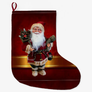 Grande Chaussette De Noël Réservation de Noël, Père Noël