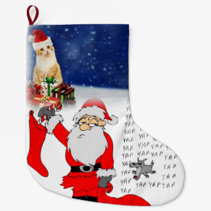 Grande Chaussette De Noël Réservation de Noël, Père Noël