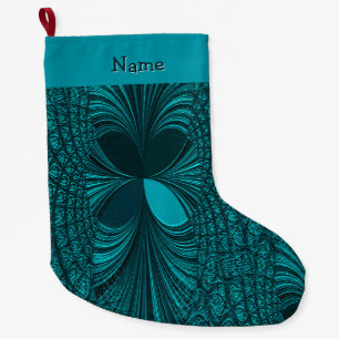 Grande Chaussette De Noël Réservoir de Noël décoratif vert