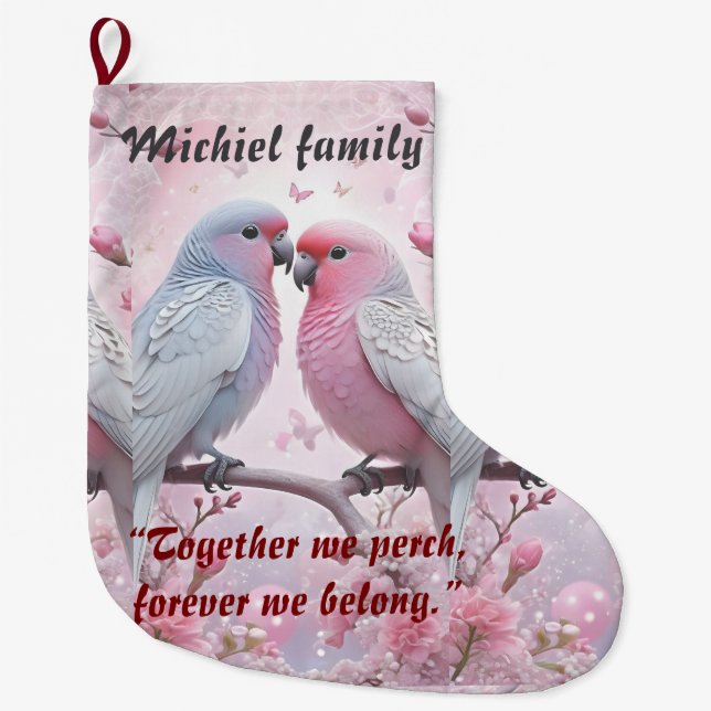 Grande Chaussette De Noël Réservoir de Noël personnalisé pour famille et co (Devant)