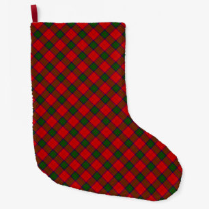 Grande Chaussette De Noël Robertson tartson rouge vert plaid