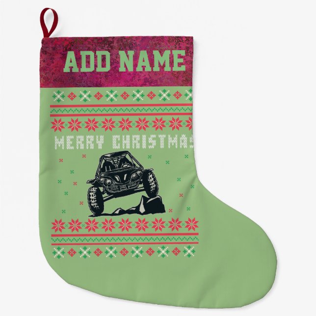 Grande Chaussette De Noël Rock Climber Vilain Sweat de Noël (Devant)