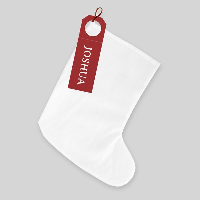 Grande Chaussette De Noël Rustique rouge et blanc invité Noël Stocking (Créateur téléchargé)