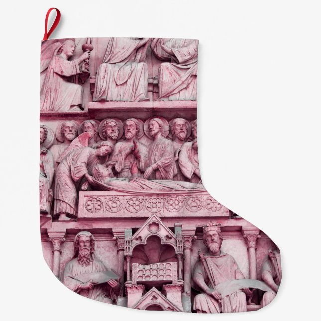 Grande Chaussette De Noël Sculptures historiques et chrétiennes Notre Dame P (Devant)