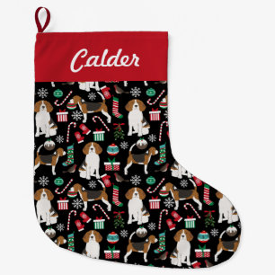 Grande Chaussette De Noël Séjour de Noël Beagle
