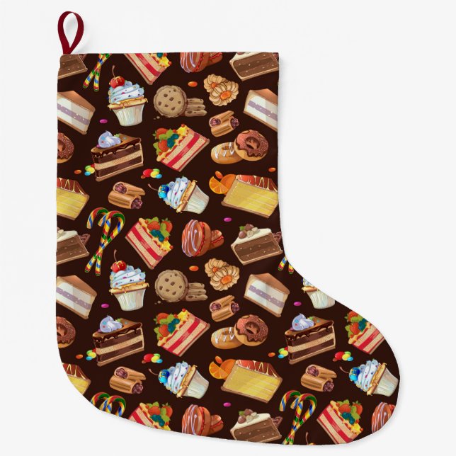 Grande Chaussette De Noël Soins sucrés (Devant)