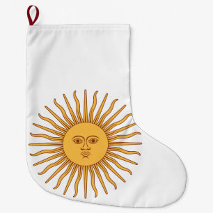 Grande Chaussette De Noël Soleil argentin
