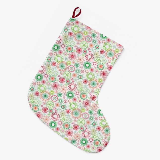 Grande Chaussette De Noël Stockage de Noël (Devant (Accrochage))