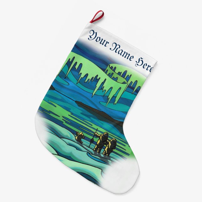 Grande Chaussette De Noël Stockage de Noël autochtone Stockage personnalisé (Devant (Accrochage))