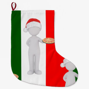 Grande Chaussette De Noël stockage de noël italien