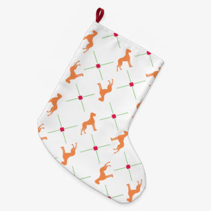 Grande Chaussette De Noël Stocker le Motif français de Bulldog