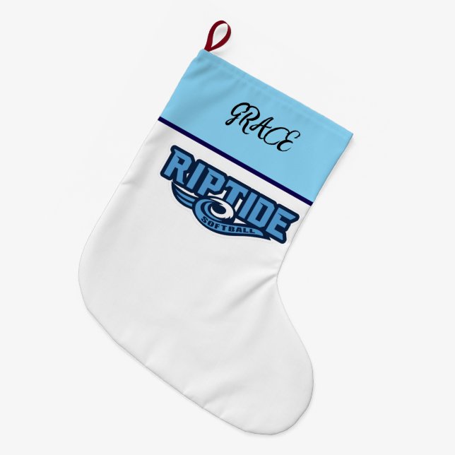 Grande Chaussette De Noël Stocking (blanc) (Devant (Accrochage))