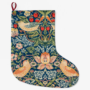 Grande Chaussette De Noël Strawberry Thief (par William Morris)