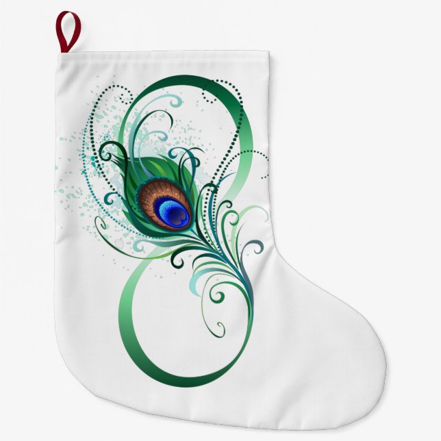 Grande Chaussette De Noël Symbole de l'Infinity (Devant)