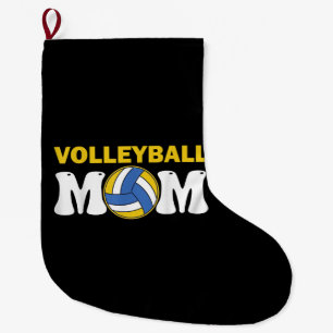 Grande Chaussette De Noël T-shirt de maman de volley-ball féminin jour de ma