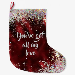 Grande Chaussette De Noël Tout mon amour Révocation