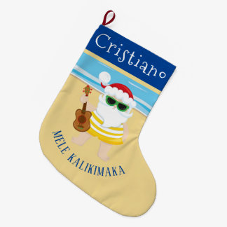 Grande Chaussette De Noël Ukalale Santa Claus Stocking de Noël personnalisé