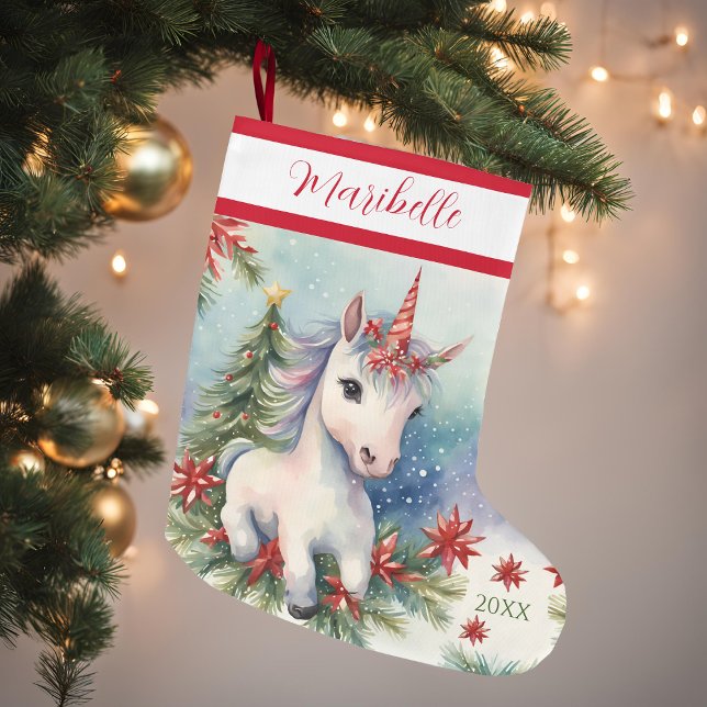 Grande Chaussette De Noël Unicorn (Créateur téléchargé)
