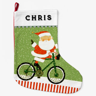 Grande Chaussette De Noël Vélo Vacances cadeau