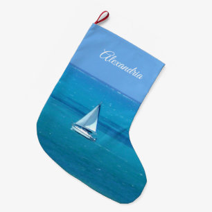 Grande Chaussette De Noël Voile personnalisée