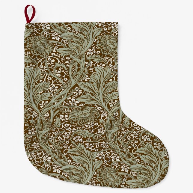 Grande Chaussette De Noël William Morris Arcadia Floral Pattern Classic (Devant)
