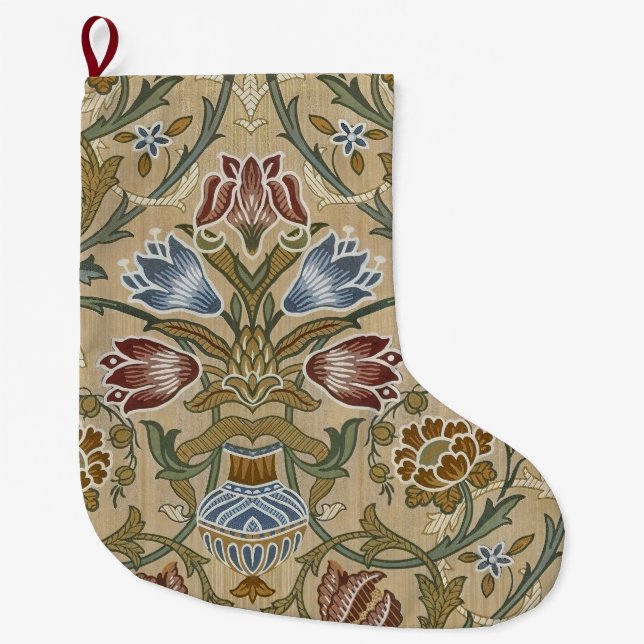 Grande Chaussette De Noël William Morris Brocade Elegant Garden Classic (Devant)
