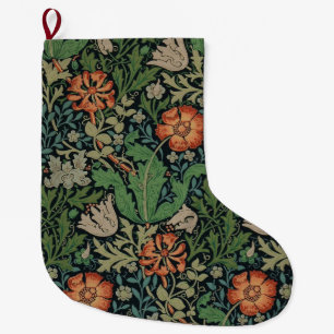 Grande Chaussette De Noël William Morris Compton Fond d'écran classique