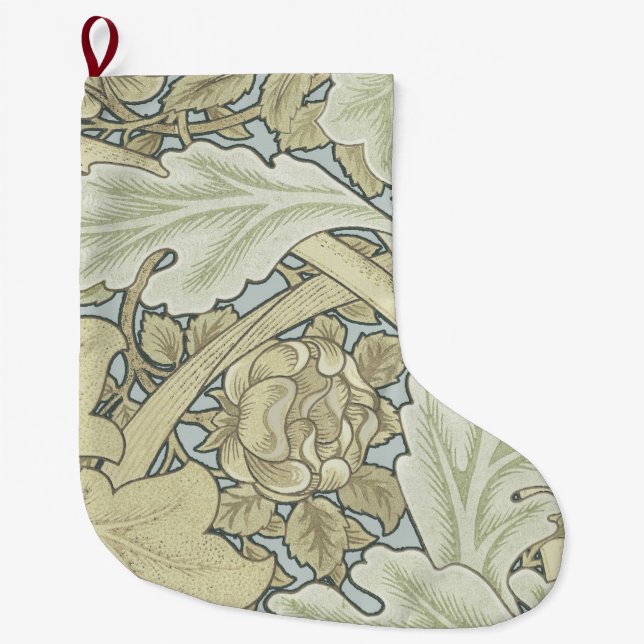 Grande Chaussette De Noël William Morris St James Acanthus Fond d'écran (Devant)