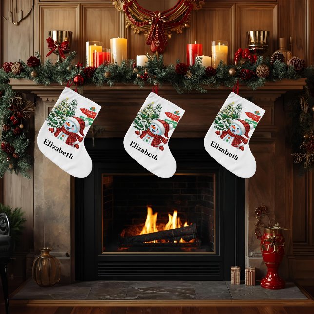 Grande Chaussette De Noël Winter Wonderland - Personalized Stocking (Créateur téléchargé)