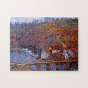 Grande Creuse by Bridge at Vervy Monet Fine Art Jigsaw Puzzle