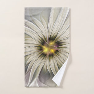 Grande Fleur d'ivoire, Abstrait Art Fractal Modern