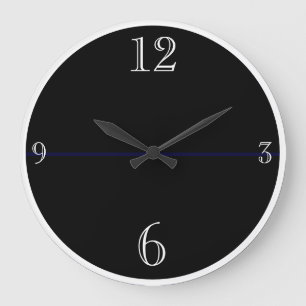 Grande horloge moderne noir et blanc