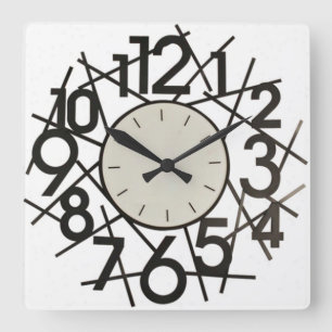 Grande horloge murale de nombres