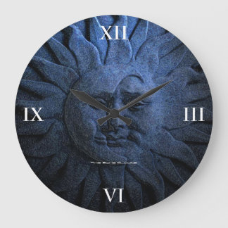 Grande horloge murale du soleil et de la lune