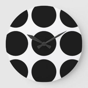 Grande horloge murale Pois