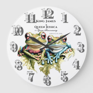 Grande Horloge Ronde 10 ans Mariage Anniversaire Jardin Décontractée fê