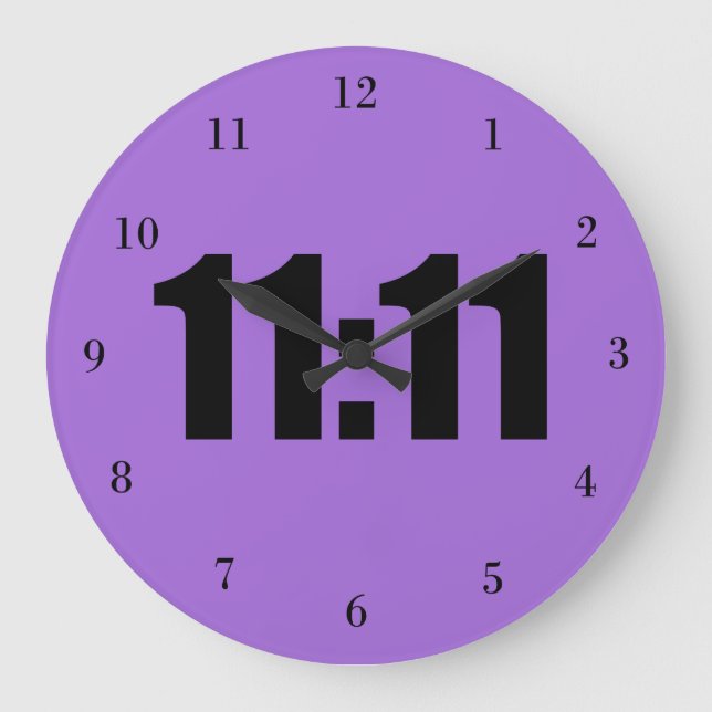 Grande Horloge Ronde 11:11 Lucky Time Purple (Recto)