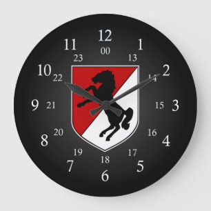Grande Horloge Ronde 11e RCA Patch 24 heures
