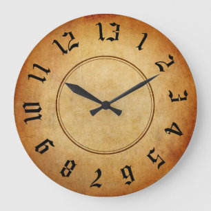 Grande Horloge Ronde 13 Heures D'Arrêt
