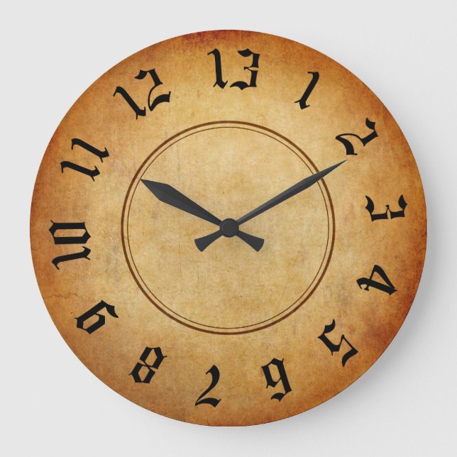 Grande Horloge Ronde 13 Heures D'Arrêt (Recto)