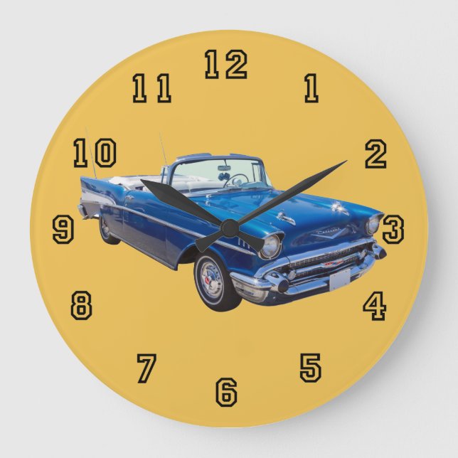 Grande Horloge Ronde 1957 Chevrolet Bel Air Convertible Classic (Recto)